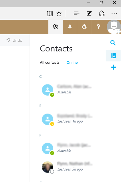 Outlook Web App Skype