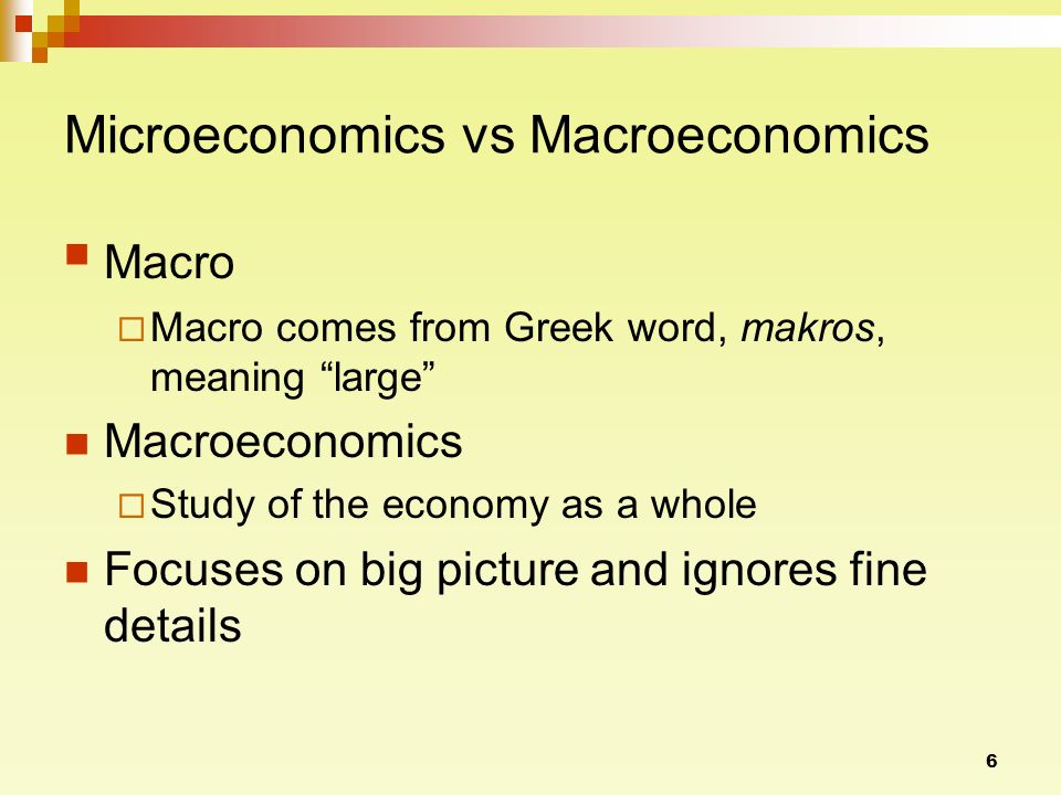 Difference between microeconomics and macroeconomics with suitable examples