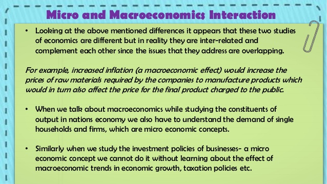Microeconomics And Macroeconomics Examples